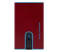 Piquadro - Blue Square Kreditkartenetui RFID Schutz Leder 6.5 cm Portemonnaies Dunkelrot Herren