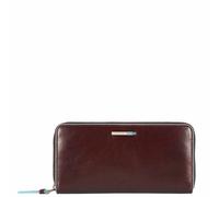 PIQUADRO Blue Square Zipper Women´s Wallet Mogano