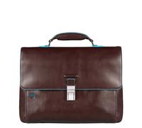 Piquadro Blue Square Erweiterbare Laptoptasche 15" mit Tabletfach Mahagoni