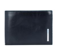 Piquadro Blue Square Men's Wallet With Flip Up With ID/Coin Pocket black