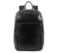 Piquadro Blue Square Laptop-Rucksack schwarz, Leder, Herren
