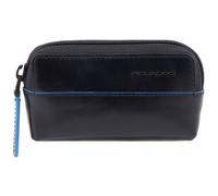 PIQUADRO Blue Square Key Case With Two Rings Blu