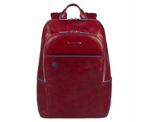 Piquadro Blue Square Kleiner Laptoprucksack 14" mit iPad®-Fach Rot