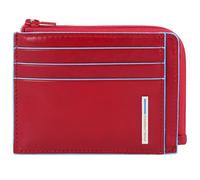Piquadro Unisex-Erwachsene Porta Carte di credito in Pelle Reisezubehör-Brieftasche, Rosso