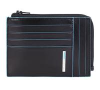 Piquadro Blue Square Reißverschluss-Münzbeutel mit Dokumenten Schwarz
