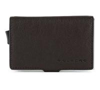 Piquadro Blue Square Kreditkartenetui RFID Schutz Leder 7 cm braun