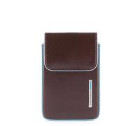 Piquadro Blue Square-Kreditkartenhalter mit einfachem Zugsystem Dunkelbraun - Farb-Varianten: Dunkel Braun