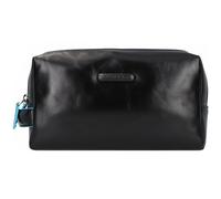 Piquadro Kosmetiktasche Black Square 2 Reißverschlüsse Nero