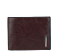 Piquadro Blue Square Men's Wallet With Coin Pocket mahogany