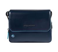 Piquadro Blue Square Messenger Leder 23 cm blau