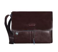 Piquadro Blue Square Messenger Leder 37 cm Laptopfach braun