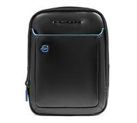Piquadro Blue Square Mini Bag Umhängetasche Leder 17 cm schwarz