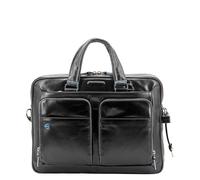 Piquadro Blue Square Organized Laptop & iPad Case black