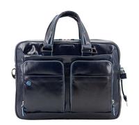 Piquadro Blue Square Organized Laptop & iPad Case night blue