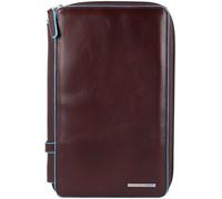 PIQUADRO Blue Square Travel Document Holder Mogano
