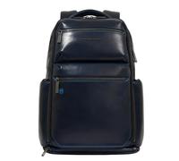 Piquadro Blue Square Business-Rucksack RFID Schutz Leder 42 cm Laptopfach blue