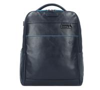 PIQUADRO Blue Square Revamp Computer Backpack Anti-Theft Blue