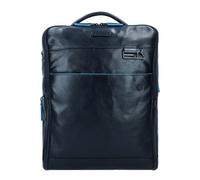 Piquadro Blue Square Computer Backpack Plain With iPad Pro blue