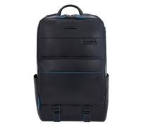 Piquadro B2 Revamp Rucksack RFID Schutz Leder 43 cm Laptopfach blue