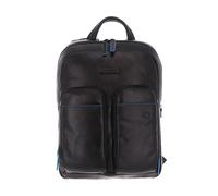 PIQUADRO Blue Square Revamp Computer And Tablet Backpack 12,9” Nero