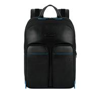 Piquadro Blue Square Revamp Laptop-Rucksack schwarz, Leder, Herren