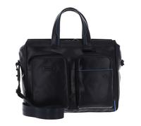 PIQUADRO Blue Square Revamp Slim Computer Portfolio Briefcase Blu Notte