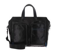 PIQUADRO Blue Square Revamp Slim Computer Portfolio Briefcase Nero