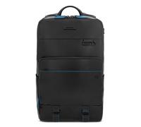 PIQUADRO Blue Square Revamp Two Compartment Computer Backpack Black