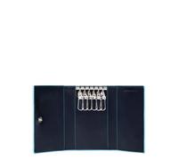 Piquadro Blue Square Schlüsselanhänger mit 6 Haken - Farb-Varianten: Blau
