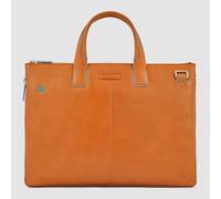 Piquadro Blue Square Schmale, erweiterbare Laptoptasche 15.6" mit Tabletfach sabbia sahara