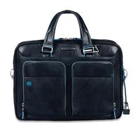 Piquadro Blue Square Schmale Laptoptasche mit Laptofach 14" Nachtblau