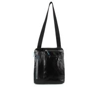 Piquadro Blue Square Umhängetasche mit doppelter Vortasche Schwarz