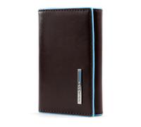PIQUADRO Blue Square Six-Hooks Key Ring Mogano