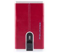 Piquadro Blue Square Kreditkartenetui RFID Leder 6 cm rot