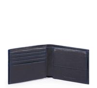 Piquadro Blue Square Special Herrenbrieftasche mit Klapp-Ausweisfenster Nachtblau