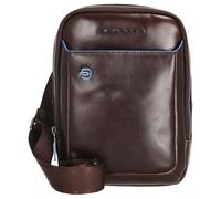 Piquadro Blue Square Mini Bag Umhängetasche Leder 17 cm braun