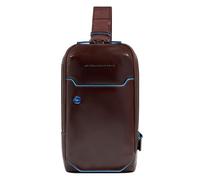 Piquadro Blue Square Umhängetasche Leder 15 cm braun