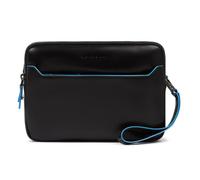 Piquadro Blue Square Umhängetasche Leder 23 cm schwarz