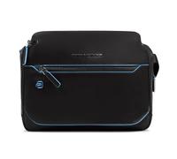 Piquadro Blue Square Umhängetasche Leder 27 cm schwarz