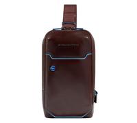 Piquadro Blue Square Umhängetasche Leder 28 cm braun