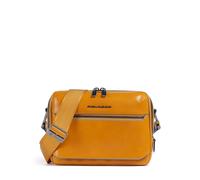 Piquadro Blue Square Crossbody Bag Yellow