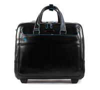 PIQUADRO Blue Square Wheeled Computer Briefcase Nero