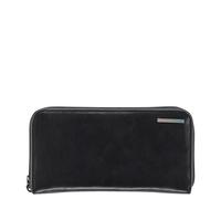 Piquadro Blue Square Women Wallet Four Dividers black