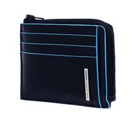 PIQUADRO Blue Square Zipper Coin Pouch RFID Blu Notte