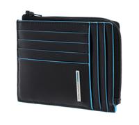 PIQUADRO Blue Square Zipper Coin Pouch RFID Nero