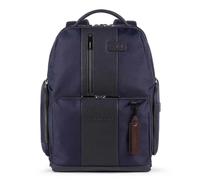 Piquadro Brief 2 Fast-Check Laptop-Rucksack mit Anti-Diebstahl-Kabel, blau - Farb-Varianten: Blau