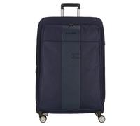 Piquadro Brief 4 Rollen Trolley 78 cm mit Dehnfalte blau