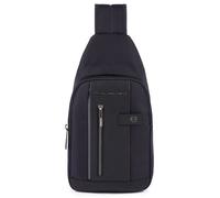 Piquadro Brief 2 Querträgertasche aus rezykliertem Stoff 37.5 cm blue