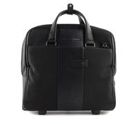PIQUADRO Brief Wheeled Computer Briefbag Nero