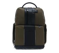 PIQUADRO Brief2 Computer Backpack With CONNEQU Verde Militare